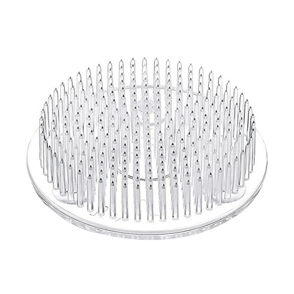 Clear Round Flower Arrangement Pin Holders for Floral Design and Decorative Events