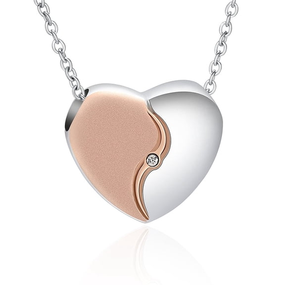 Simulated Birthstone Heart Urn Cremation Jewelry Heart Urn Necklace for Ashes Urn Pendant for Human / Pet Ashes Memorial Keepsakes Cremation Jewelry