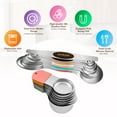 thumbnail image 6 of Godance Magnetic Measuring Cups and Spoons Set Including 7 Stainless Steel Stackable Measuring Cup 8 Double Sided Magnetic Measuring Spoons with 1 Leveler for Dry and Liquid Ingredients(Multicolor), 6 of 9