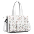 thumbnail image 2 of Teacher Tote Bag,Fairy Princess Carriage Pattern Teacher Utility Tote Bag,Large Work Tote Bags for Women with Multiple Pockets,Top Zipper Closure,13.8x10.6x6.7 Inch, 2 of 5