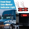 thumbnail image 2 of Unique Bargains Feu de Signalisation avant Arrière 3 LED Scellé pour Camion Véhicule Récréatif Van Lorry RV Plastique Rouge (Ensemble de 4), 2 of 7