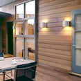 thumbnail image 4 of Aplique de pared LED de 12 W para interior y exterior, resistente al agua IP65, 960 lm, moderno aplique de aluminio, regulable, blanco neutro 4500 K [blanco], 4 of 5
