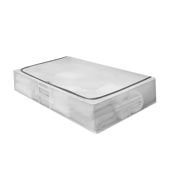 Bolsas de almacenamiento plegables para debajo de , contenedores organizadores con cremallera, contenedor de caja de humedad con cremallera par 80x47x15cm Soledad Contenedor de almacenamiento debajo de la cama