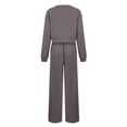 thumbnail image 6 of Scyoekwg Two Piece Outfits Women Sweatsuit Fall Outfits Short Sports Sets Long Sleeve Tops Wide Leg Pants Fashion Two Piece Set Casual Matching Outfits Tracksuit (Dark Gray,XL), 6 of 6