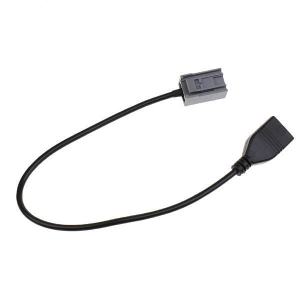 Miulika 2x Adaptateur de Câble USB aux Port Femelle pour 2008-2013 2 Pcs