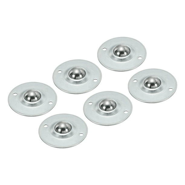 Roller Ball Transfer Bearing 1" Load 55lbs Disc Flange Mounted Carbon