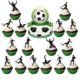 thumbnail image 3 of Football Themed 32pcs Latex Balloon Pull Flag Cake Card Set Soccer Party Decoration Supplies, 3 of 5