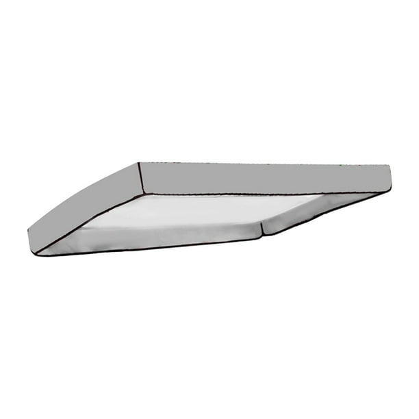 Cubierta de repuesto para toldo de columpio, cubierta de repuesto para sombrilla, impermeable, para columpio de 3 personas gris