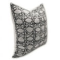 thumbnail image 2 of Fabdivine Block Print Throw Pillow Cover, 26x26 Inch Duck Canvas Vintage Cushion Cover, Floral Print Boho Design Gray Pillow Cover for Sofa and Couch, 2 of 5