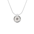 thumbnail image 2 of Delight Jewelry Silvertone Disc 1/2'' Initial - e - Laugh Ring Charm Necklace, 18", 2 of 4