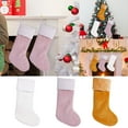 thumbnail image 2 of Christmas JoyMoreHome Large Christmas Stockings 19.7" Solid Color Hanging Stocking Christmas Tree Hanging Decorations for Holiday Xmas Party Supplies, 2 of 6
