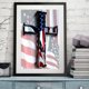 thumbnail image 3 of Diamante pintura US bandera Cruz completo redondo resina rhinestone DIY arte cuadro kit Hugtrwg Para estrenar, 3 of 9