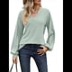 thumbnail image 1 of Camisetas de Larga para Mujer, Blusa con Escote en V Profundo, Elegantes e Informales, Moda 2025, Holgadas y Suaves, para Otoño e Invierno Judías XL, 1 of 10