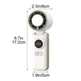 thumbnail image 4 of Thermoelectric Ice Cooling Handheld Fan 6000mAh 100-Speed Stepless Mini Portable Fan with Cold Plate for Outdoor Travel Sports,White, 4 of 9
