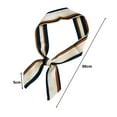 thumbnail image 6 of Riguas Women Men Fashion Geometric Pattern Headband Ribbon Tied Bag Wrapped Handle Ribbon Faux Silk Scarf Turban Long Hair Band, 6 of 7