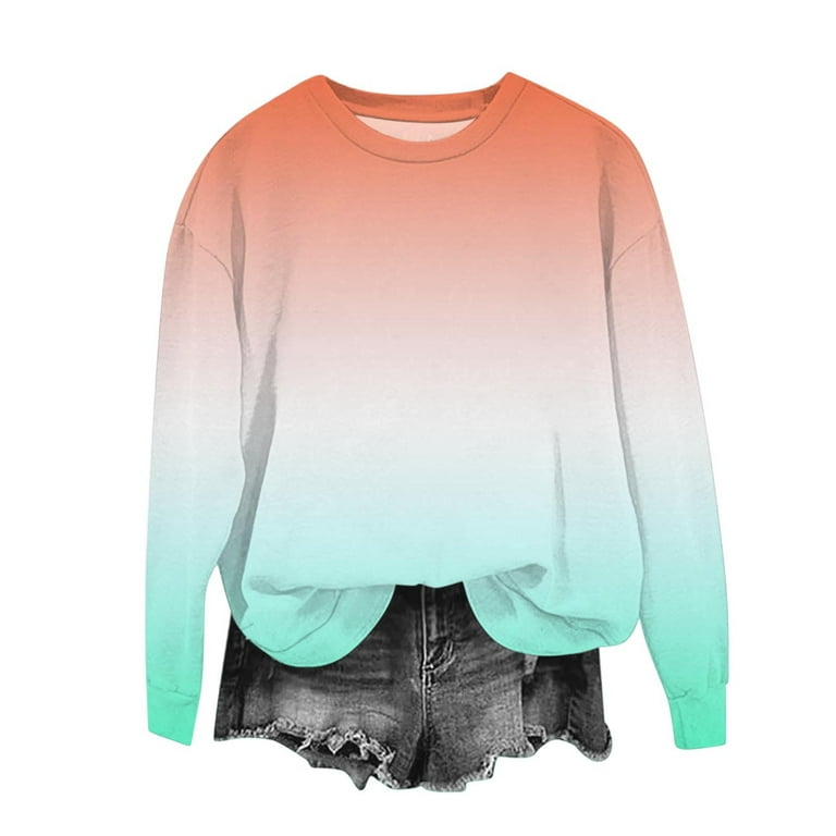 Kids Crew Neck Sweatshirt Girls Casual Long Sleeve Sweatshirt No