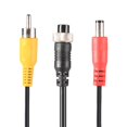thumbnail image 3 of 4Pin Aviation Head to RCA Male DC Male Extension Cable Adapter for Camera, 3 of 4