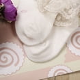 thumbnail image 4 of SUNSIOM Baby Girls Socks Eyelet Frilly Lace Ankle Socks with Sunflower Applique, 4 of 7