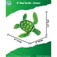 thumbnail image 2 of Real Planet 6" Green Mini Sea Turtle Realistic Stuffed Animal, Sea Turtle Ocean Plush Toy & STEM Learning Gift for Birthday Boys & Girls, 2 of 6