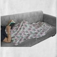 thumbnail image 5 of Geometric Soft Flannel Fleece Throw Blanket, Horizontal and Vertical Stripes with Rectangles Vaporwave Colors, Cozy Plush for Indoor and Outdoor Use, 50" x 60", Baby Pink and Baby Blue, by Ambesonne, 5 of 5