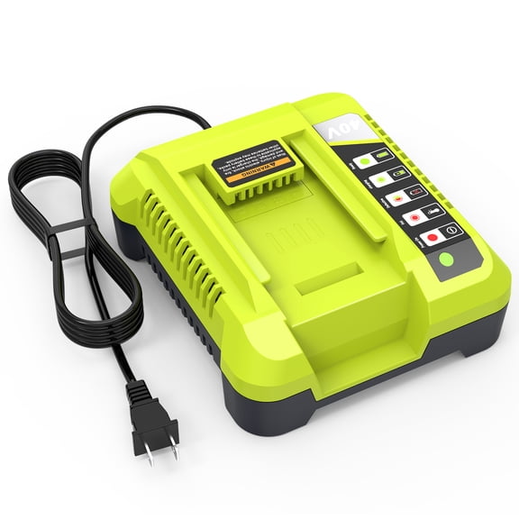 40V Charger Replacement for Ryobi 40V Battery Charger, OP401 Charger Compatible with Ryobi 40V Lithium Battery OP4040 OP4050 OP4050A OP40601 OP4026 OP4015 OP4030 Charger