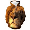 thumbnail image 3 of Sudadera con capucha unisex para hombre, sudadera con capucha de moda, sudadera con capucha, sudadera con capucha con estampado de lobo en color animal, sudaderas con capucha casuales con estampado 3D, 3 of 5