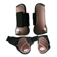 thumbnail image 4 of 4Pcs Bottes avant Arrière de la Jambe Arrière de Cheval, Tendon Équin Fetlock Protéger Brun L, 4 of 10