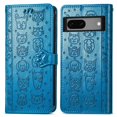 thumbnail image 4 of Funda Cartera FOXDOCK para Google Pixel 7A , Flip PU con Relieve de Gatos y Perros, Tarjetero y Soporte, 4 of 6
