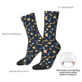 thumbnail image 4 of KLL Scarf Ski Shoes sock Print Cool Socks Men's Women's Crew Socks Funny Crazy Novelty Stockings, 4 of 6