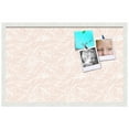 thumbnail image 2 of PinPix 28x18 Custom Cork Bulletin Board Peach White Poster Board Has a Fabric Style Canvas Finish, Framed in Peach White, by ArtToFrames (PinPix-1874), 2 of 5