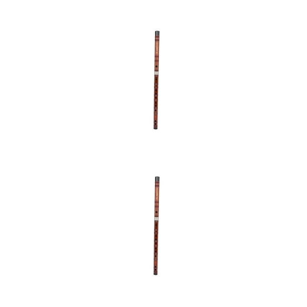 Advancent Flauta de bambú china, instrumento Musical de viento de madera tradicional hecho a mano para entrenamiento de estudiantes, juego de Type2 NO2