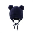 thumbnail image 4 of SPRING PARK 1 Set Newborn Winter Plush Balls Beanie Hat Gloves Set ,Infant Toddler Warm Knitted Hats Glove for Outdoor, 4 of 5