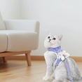 thumbnail image 3 of WGXU Harnais et Laisse pour Chat, Anti-Évasion, Usage Extérieur, Style Gilet Réglable avec Pendentif, Sangle de Marche pour Chat, 3 of 4