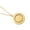 Gold, variant on FENOHREFE Rotating Circular Necklace 25mm Stainless Steel Rotatable Round Necklace Metal Charm Statement Gifts Jewelry for Women M