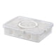 thumbnail image 2 of Contenedor de alimentos con compartimentos, organizador para refrigerador, contenedores, tarro de condimentos portátil, plato para servir, cajón de 8 rejillas, 2 of 8