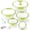 Green, variant on Storage Bowls Set with Airtight Lids, BPA-Free, Leak-Proof Plastic Containers for Meal Prep, Baking, Salad, Picnic & Oven Safe, Includes 3-in-1 Spatula & Tongs – Nesting To-Go Containers