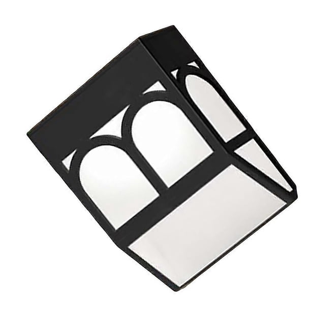 Solar Wall Lighting Retro Wall Lamp For Outdoor Garden 12X8.5cm Black Illumination 1Set