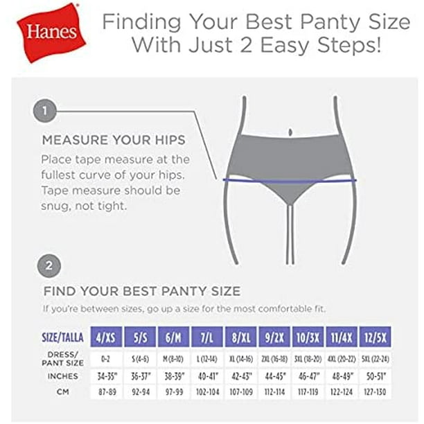 Hanes Womens Women's 5 Pack Core Cotton Extended Size Brief Panty :  : Clothing, Shoes & Accessories