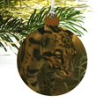 thumbnail image 4 of Ocelot Wild Cat Wood Christmas Tree Holiday Ornament, 4 of 7
