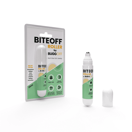 BITEOFF by BUGGOFF Insect Bite Relief Roll-On Pen, Instant Soothing Bug and Mosquito Bite Itch Relief, All Natural, Safe for Self-Apply, Relief for Bites, Irritation, Discomfort, 20ml, 10 Pack