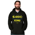 thumbnail image 3 of PACMAN Cardio King Workout Gym Gamer Men Big & Tall Graphic Hoodie Brisco Brands 2X, 3 of 6