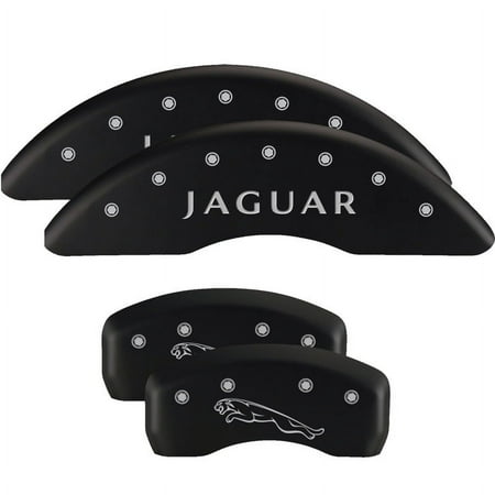 MGP 4 Caliper Covers Engraved Front & Rear Acura Matte Black finish silver ch