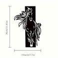 thumbnail image 2 of HELLOYOUNG Wall Art Western Metal Wall Decor Handmade Iron Art Mustang Rider Wall Sculpture for Farmhouse Decor, Durable Ranch Themed Horse Lover Gift for Wall Decoration, 2 of 9