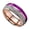 Purple Size 6 X3, variant on Two Tone Jewelry, Czzoypi Stainless Steel Unisex Decorative Jewelry, Rose Wire Agate Meteorite Inlaid Necklace Compassion Symbol Modern Style, Silver