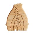 thumbnail image 2 of Rompecabezas de madera FLhrweasw 3 piezas familia osos decorativo escultura de arte, 2 of 2