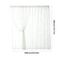 thumbnail image 4 of Outdoor Pole Mounted Mosquito Net Curtains for Gazebo, Mesh Screen Drapes for Porch, Patio, Wedding, and Sun Protection, 4 of 6