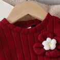 thumbnail image 5 of yboeqw Toddler Baby Girl Clothes 2 Piece Long Sleeve Ribbed Sweatshirt Top and Legging Pants Fall Winter Outfits Set,Size 12-18 Months, 5 of 9
