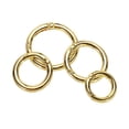 thumbnail image 4 of Juego de anillos de resorte de metal Uxcell, anillos de puerta de resorte de aleación de zinc, clip de disparo, dorado, 16 piezas, 4 of 7