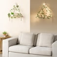 thumbnail image 3 of Estantes colgantes Mkono Artificial Ivy Macramé con luces, juego de 2, 3 of 7