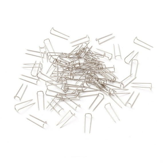 2 box U-Shape Steel Sewing Craft Sewing Pins Display Jewelry Pins Stainless Steel color 17.5x6x4mm